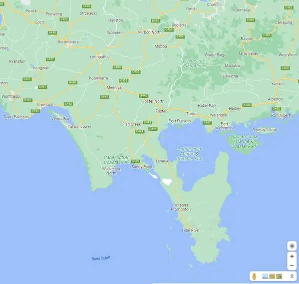Map of South Gippsland that The Drain Man services